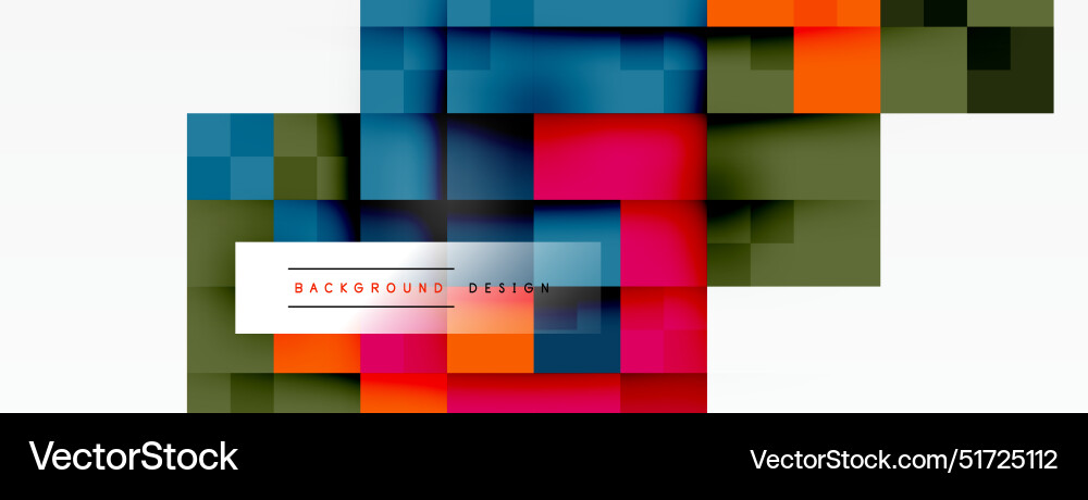 Dynamic colorful squares background Dynamic colorful squares background vector image