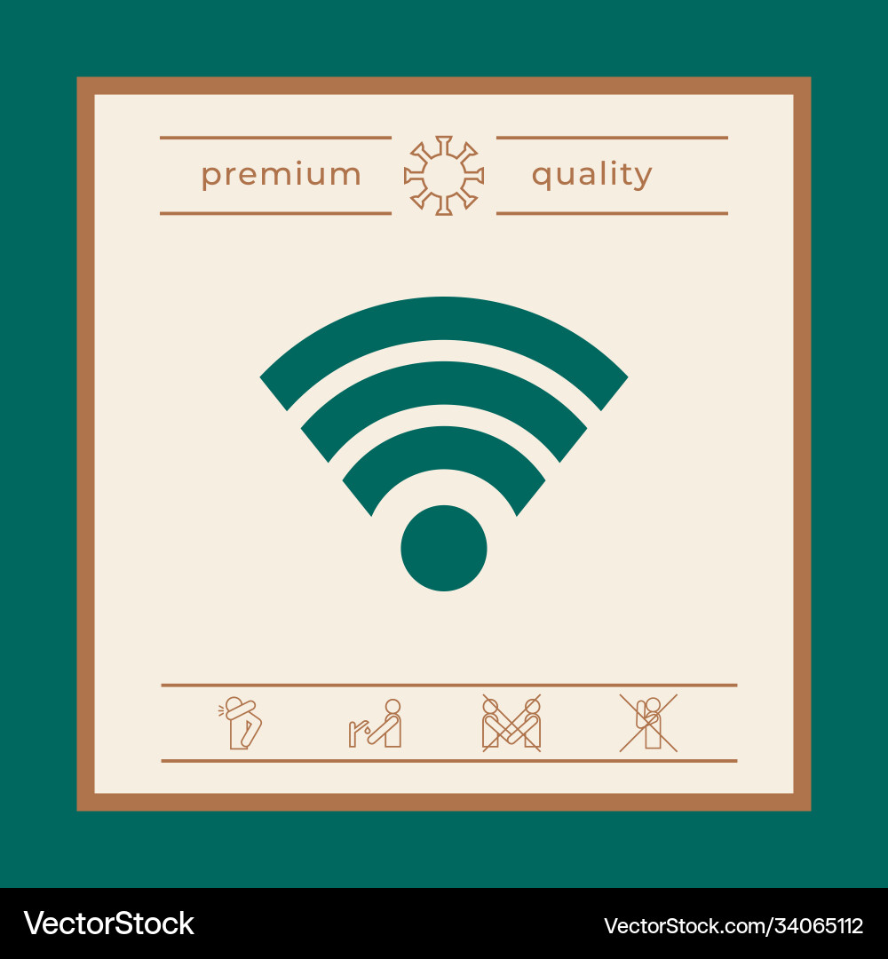 Internet connection icon graphic elements Vector Image