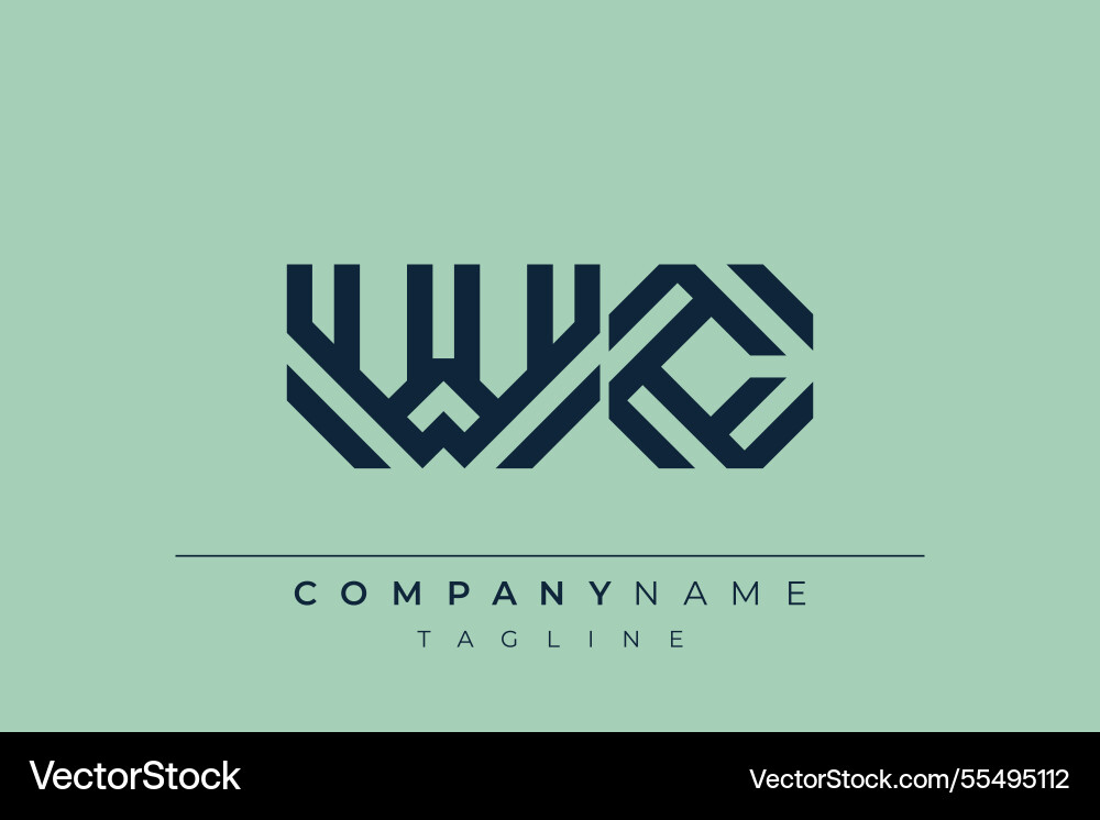 Wc minimal line logo Wc minimal line logo Vector Image