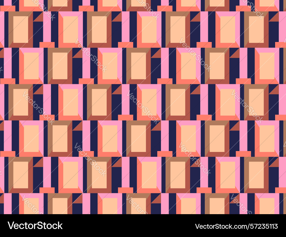 Abstract brown color rectangular geometric shape Vector Image
