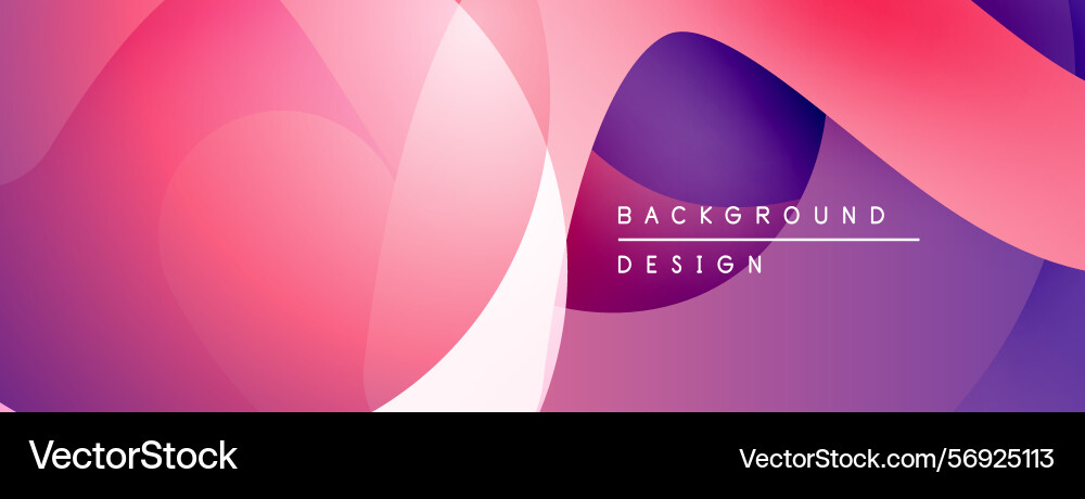 Abstract gradients overlap creating dynamic vector image