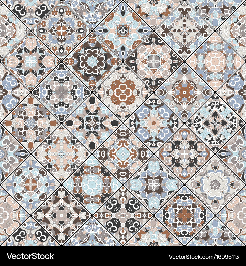 Abstract patterns in the mosaic set vector image