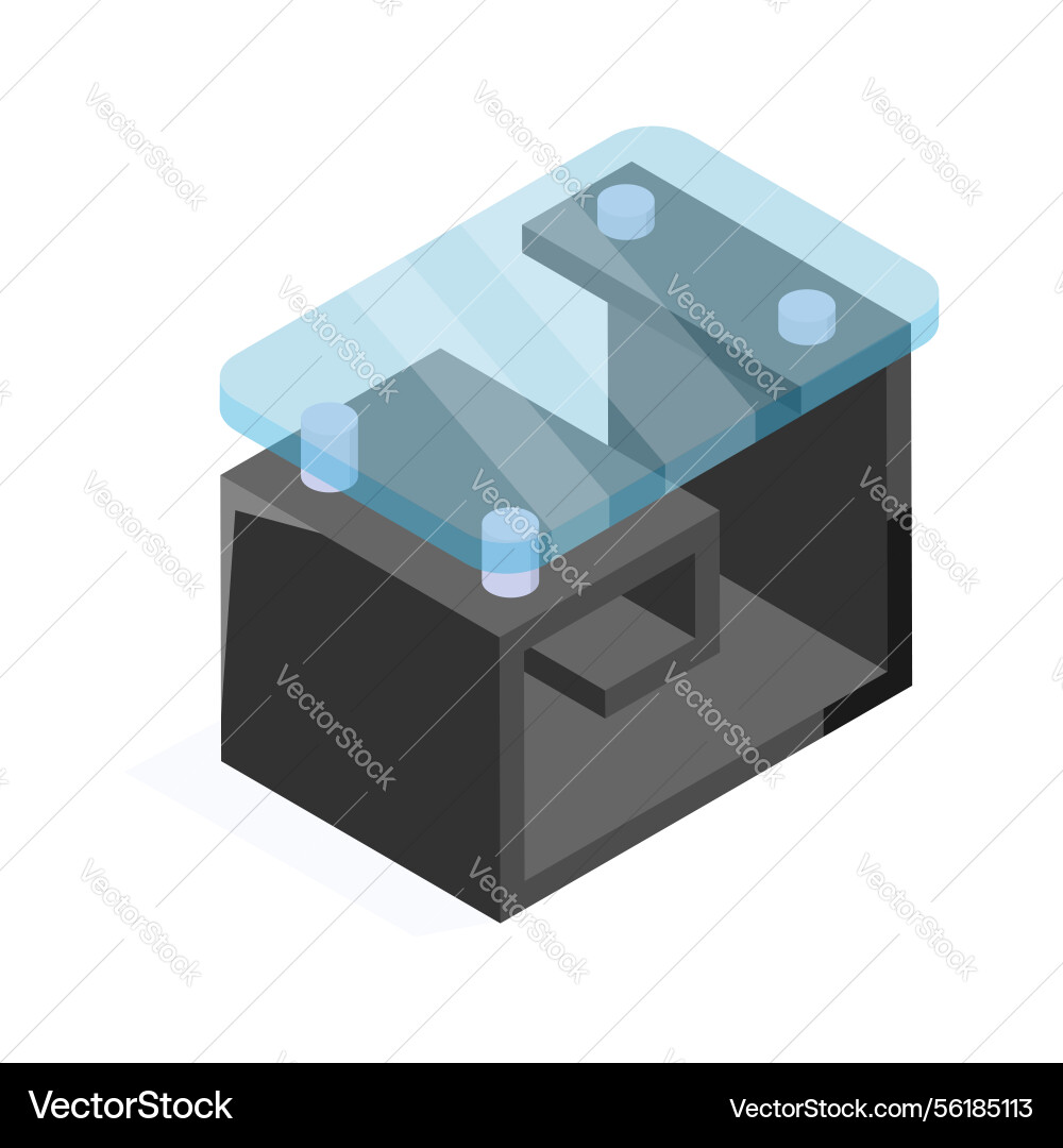 Computer table Vector Image