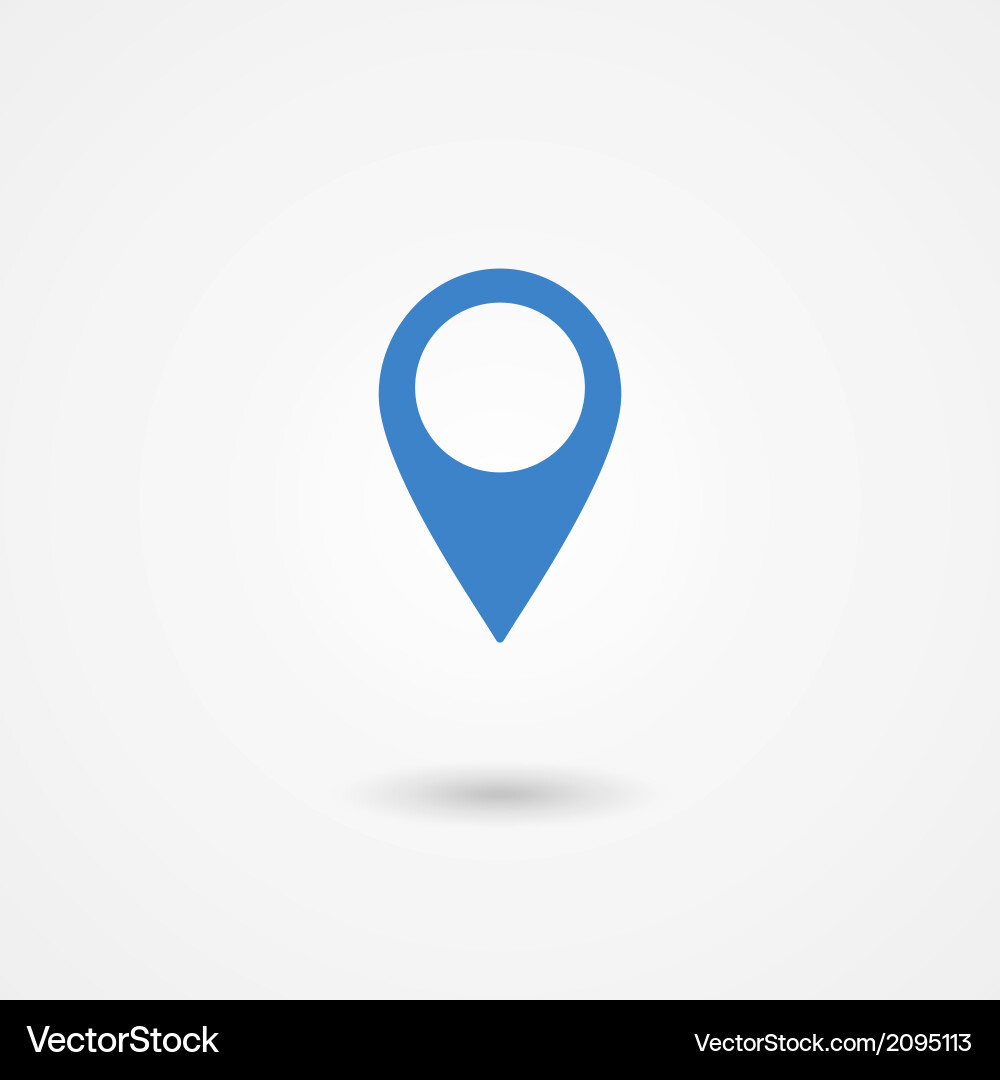 Pin Icon - Location Marker Vector Image