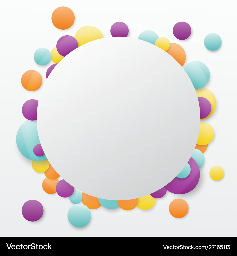 Round random colored bubble background eps10 Round random colored bubble background eps10 vector image