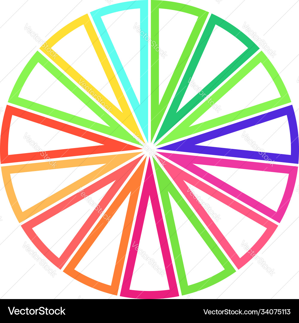 Simple pie chart-graph and diagram circle Simple pie chart-graph and diagram circle Vector Image