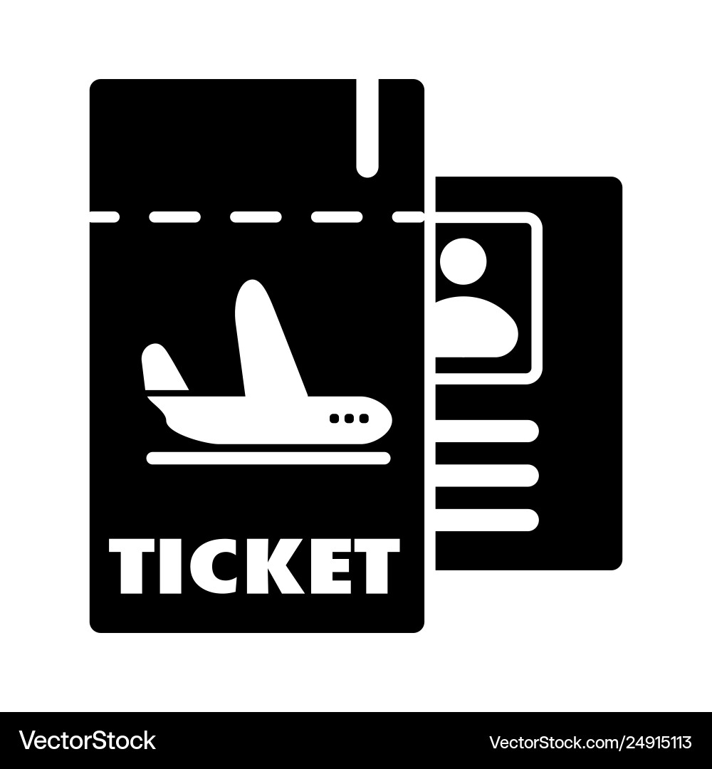 Ticket isolated minimal single flat linear icon vector image