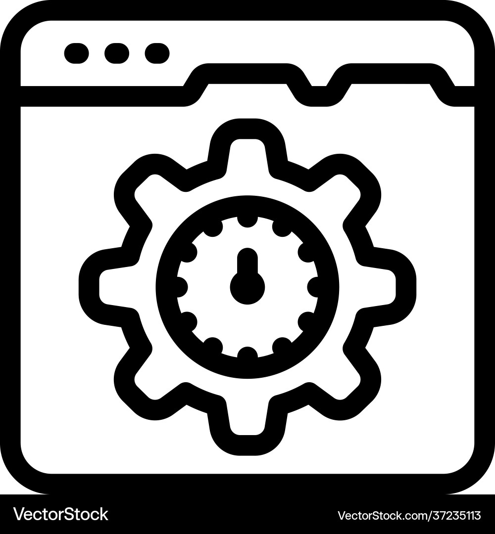 Web speed optimization vector image