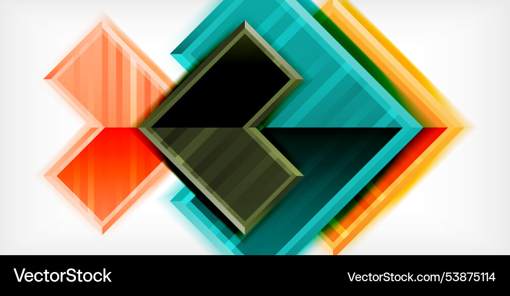 Arrow symbols created with 3d effects and line Arrow symbols created with 3d effects and line Vector Image