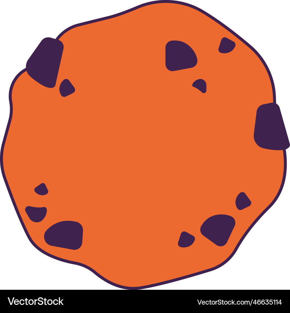 Cracker with chocolate Vector Image