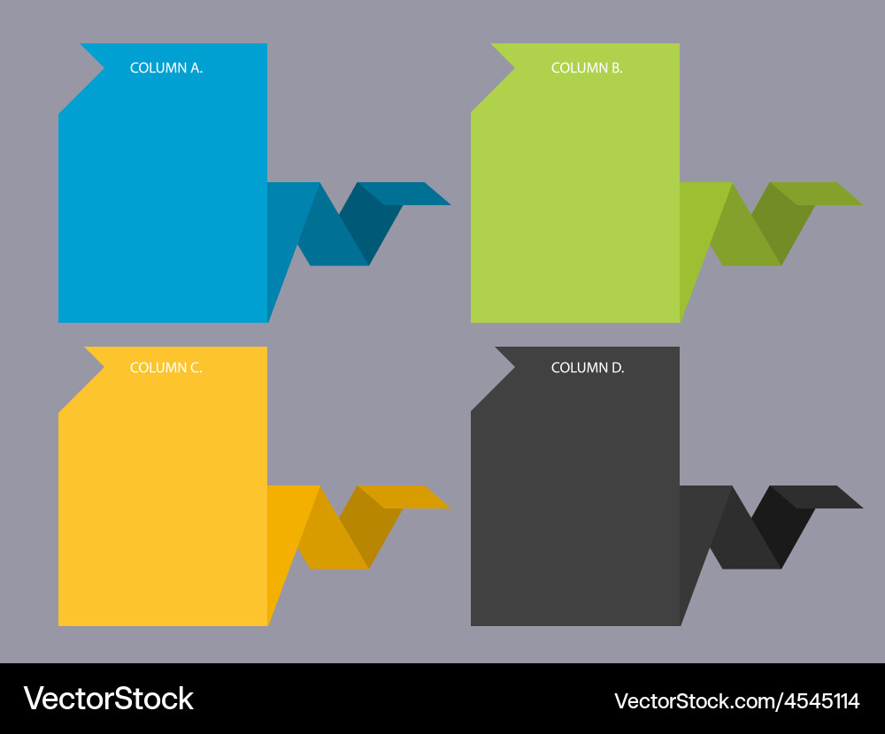 Creative web columns Vector Image