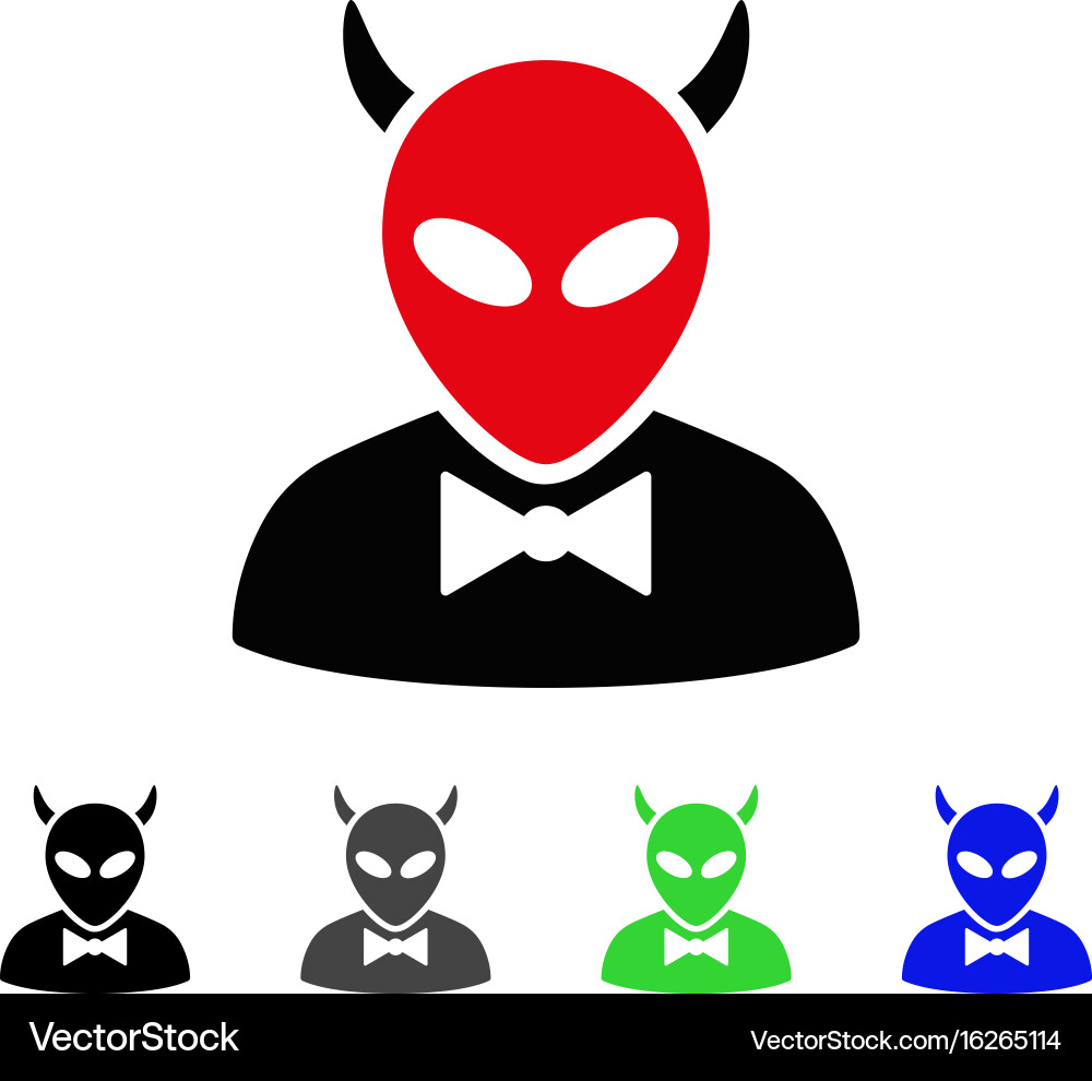 Devil flat icon (16265114) – Royalty-Free Vector | VectorStock