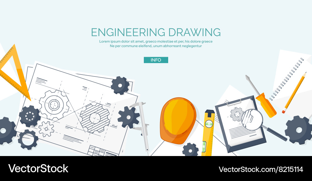 Engineering and architecture vector image