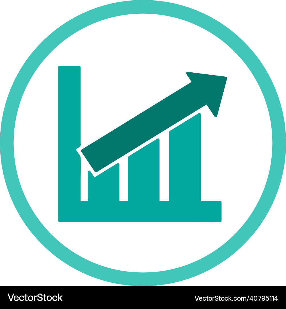 Graph chart icon sign symbol design Vector Image