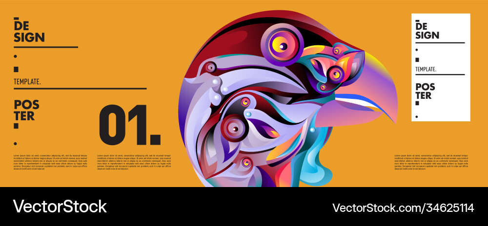 Landing page background template with colorful Landing page background template with colorful Vector Image