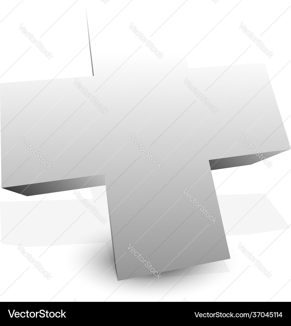 Plus cross sign mathematics math concepts add Plus cross sign mathematics math concepts add vector image