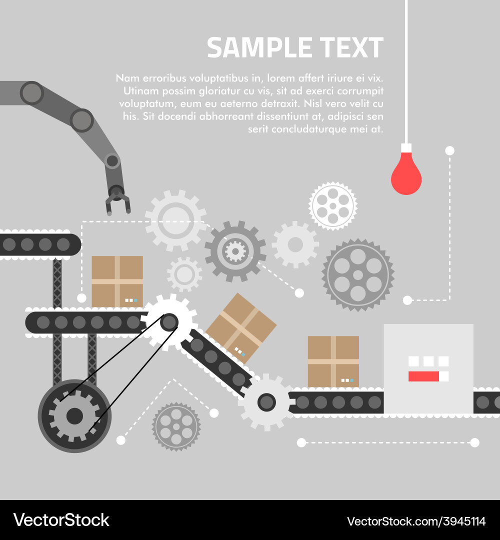 Technology Production Workflow vector image