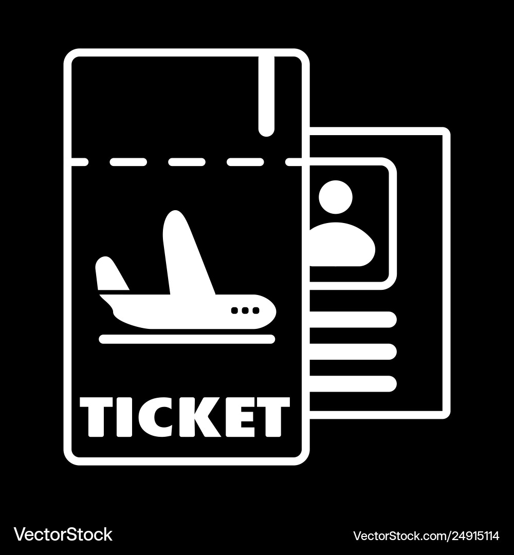 Ticket isolated minimal single flat linear icon Ticket isolated minimal single flat linear icon vector image