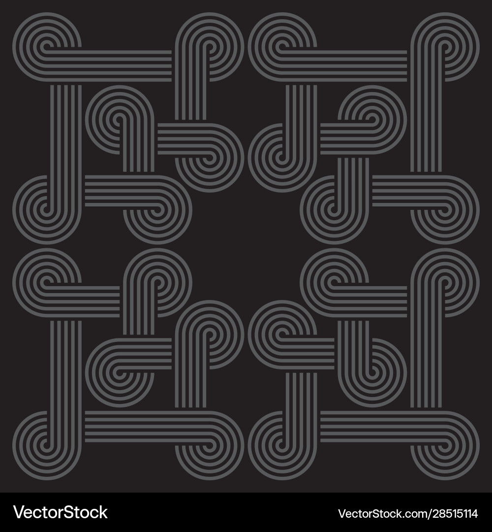 Twisted striped lines seamless pattern Twisted striped lines seamless pattern Vector Image