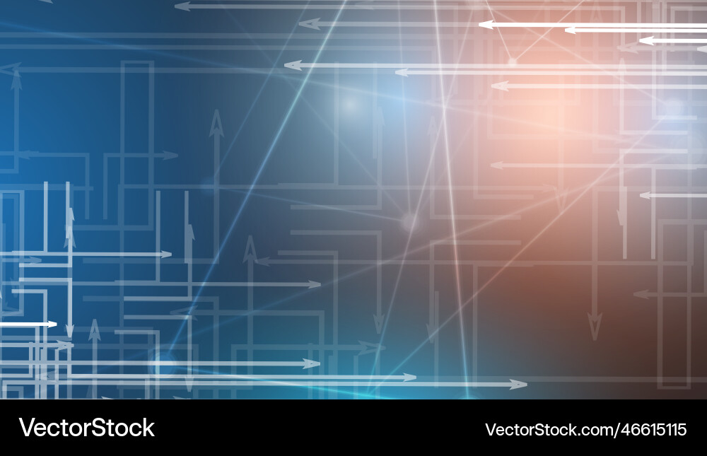 Abstract technology particle virtual molecule Vector Image