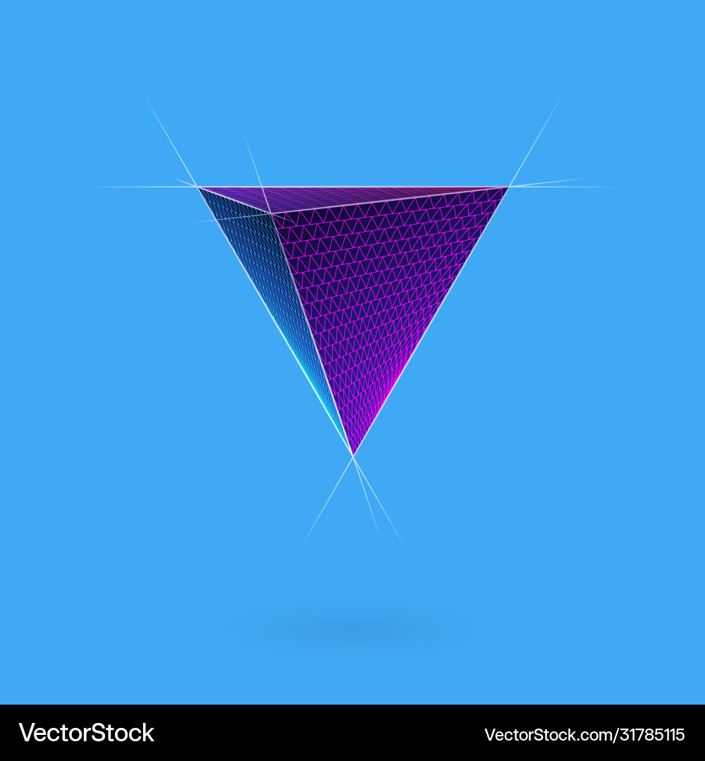 Abstract triangular figure Vector Image