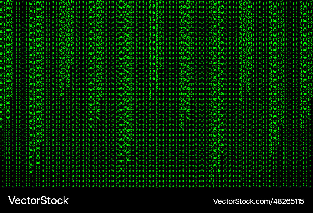 Binary hacker matrix background Binary hacker matrix background vector image