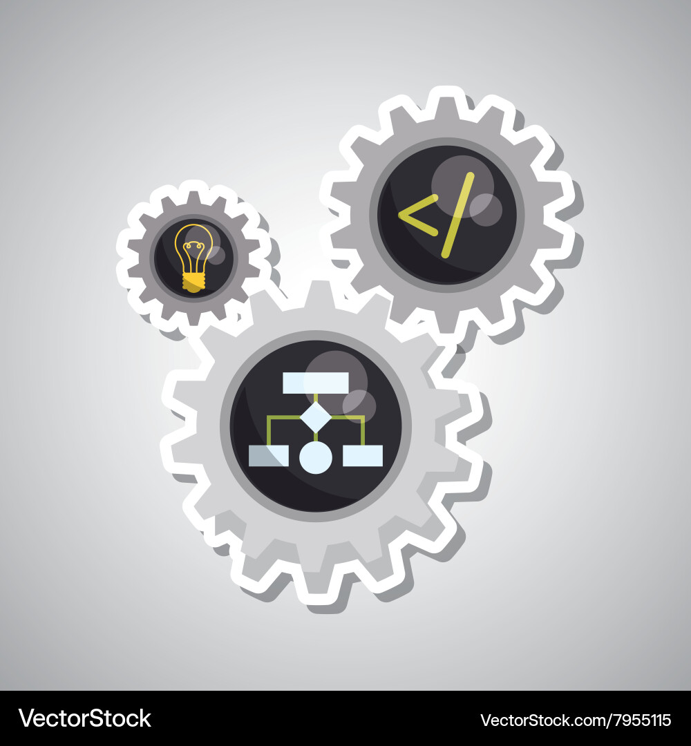 Development and software design Vector Image