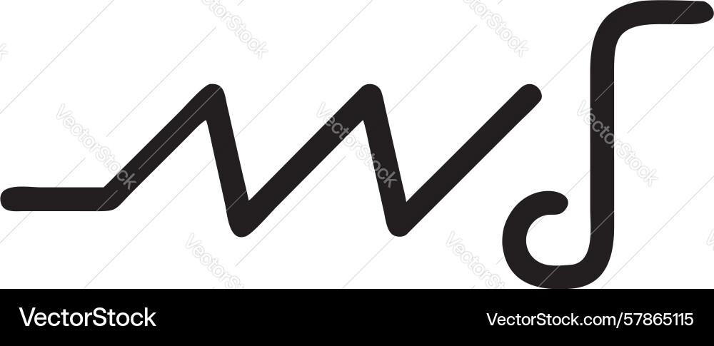 Dynamic sound wave abstract music visualizer Vector Image