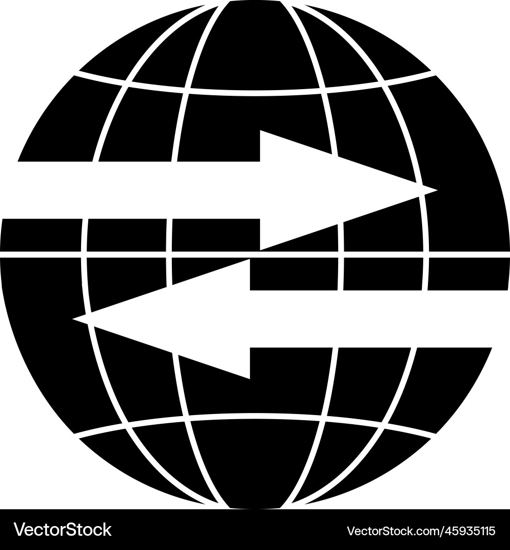 Export import icon vector image