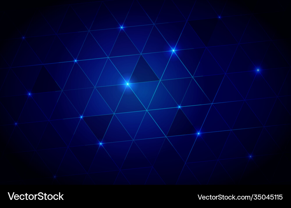 Hi tech background triangle technology concept Vector Image