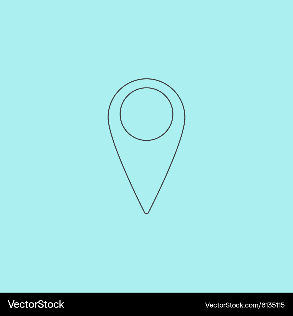 Mark icon pointer Vector Image