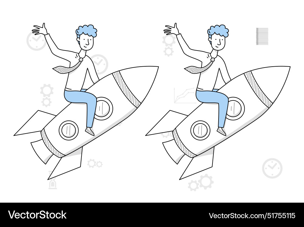 Men and woman characters work together on project Vector Image
