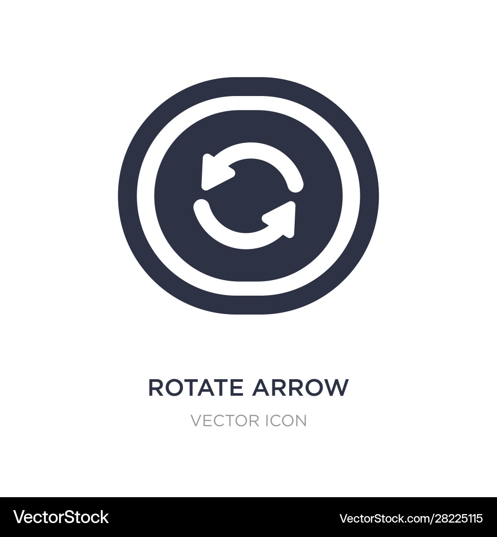 Rotate arrow icon on white background simple vector image