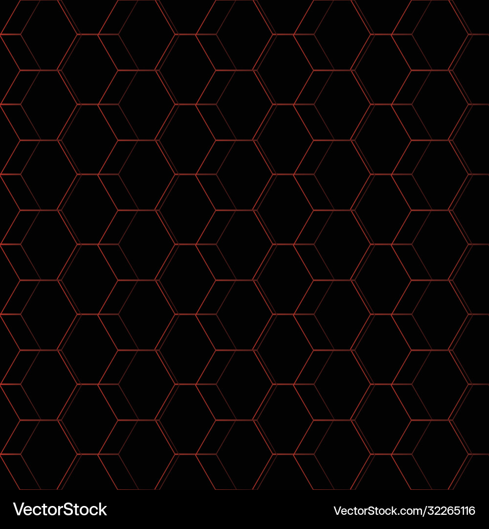 Abstract geometry polygon in black and gradient Vector Image