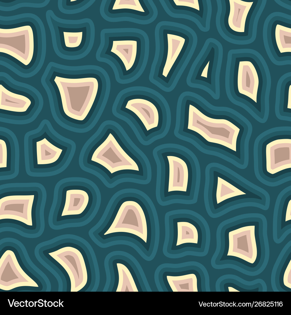 Abstract seamless pattern with many different Vector Image