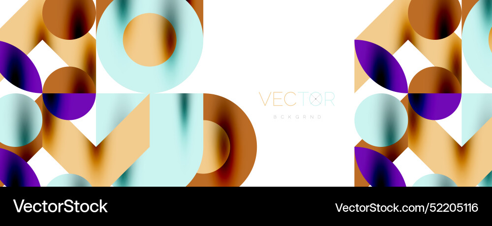 Circle pattern round elements with lines vector image