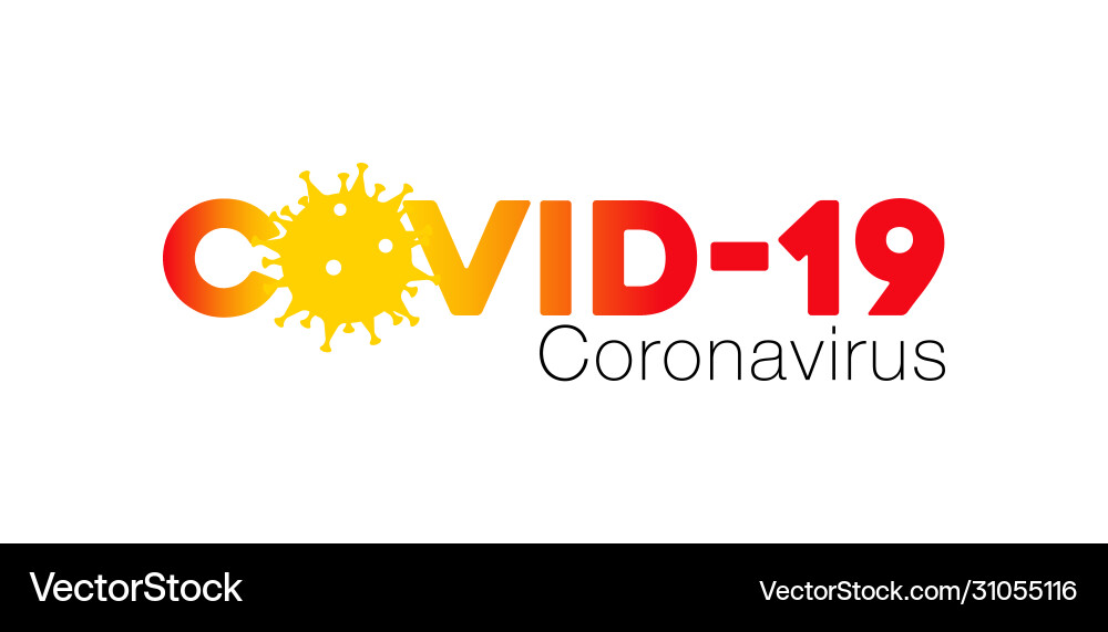 Covid19-19 coronavirus Konzept Inschrift Covid19-19 coronavirus Konzept Inschrift vektorbild