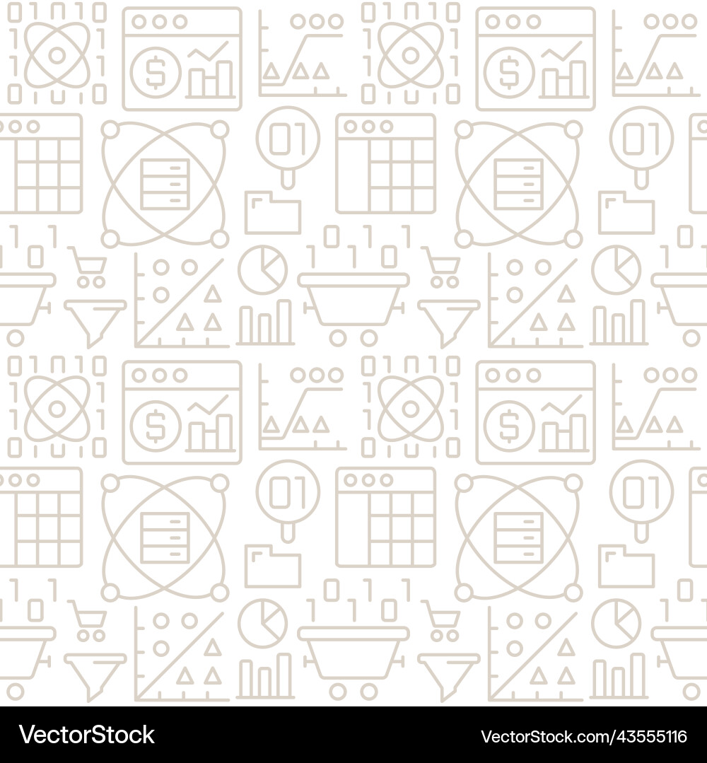 Crypto mining abstract seamless pattern Vector Image