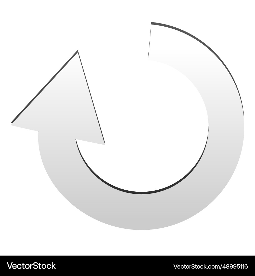 Rotate arrow vector image