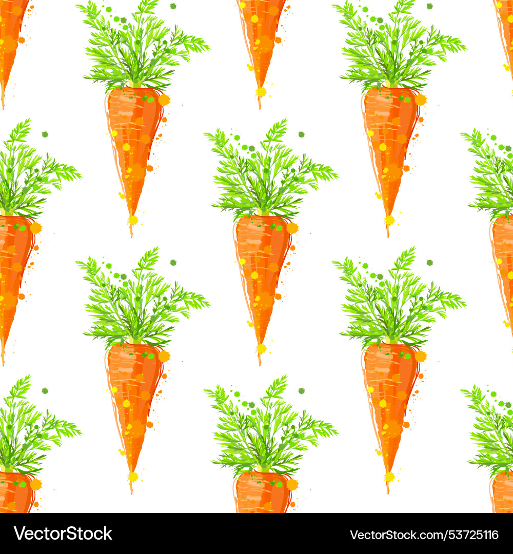 Seamless pattern with carrots Seamless pattern with carrots vector image