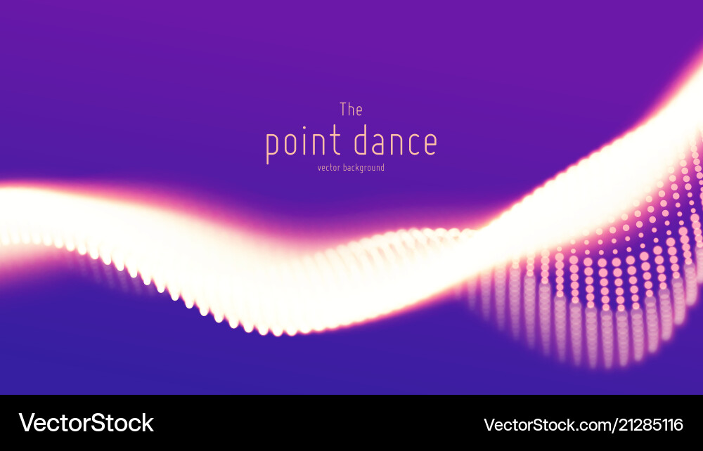 Violet Particle Wave Explosion vector image