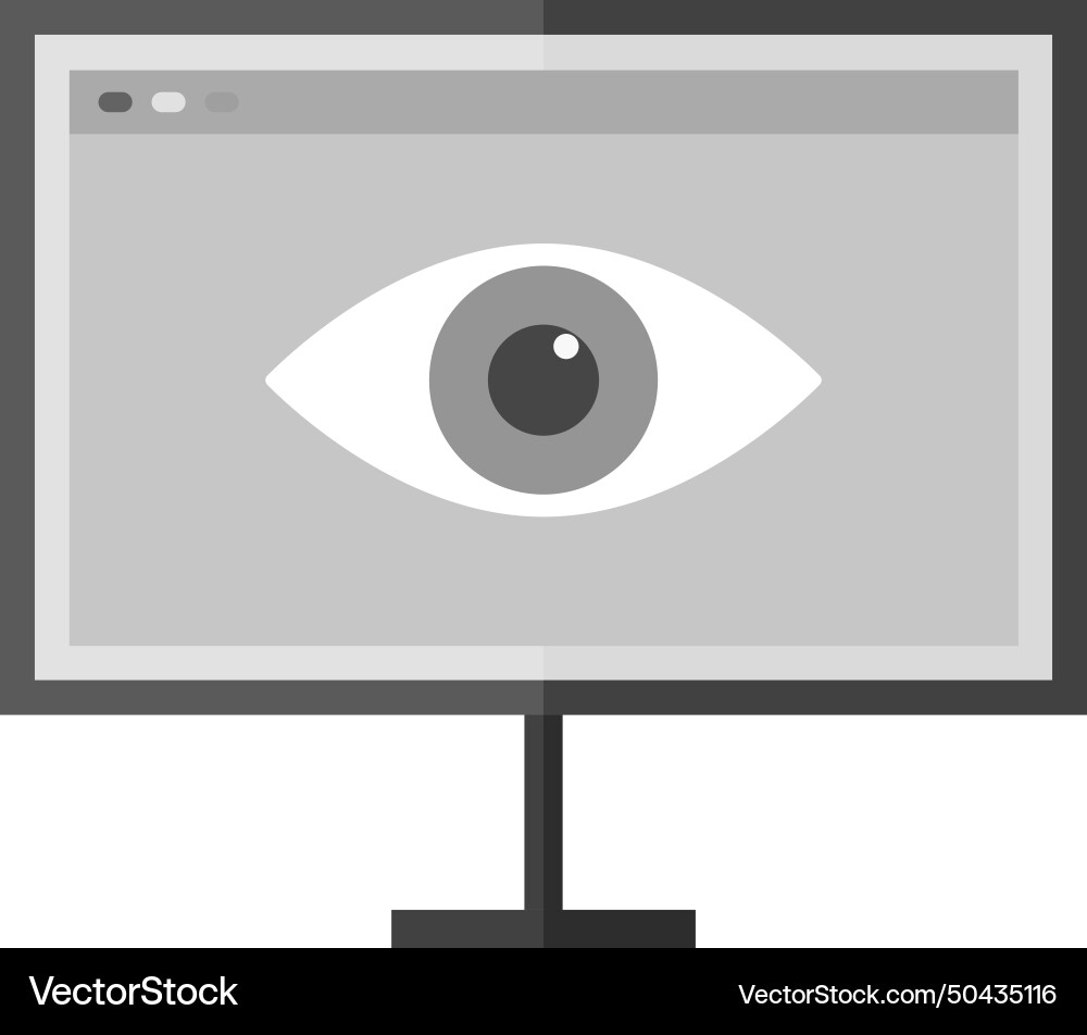 Web visibility icon image vector image