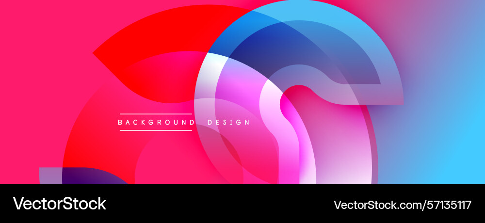 Abstract colorful shapes overlap creating dynamic Abstract colorful shapes overlap creating dynamic Vector Image