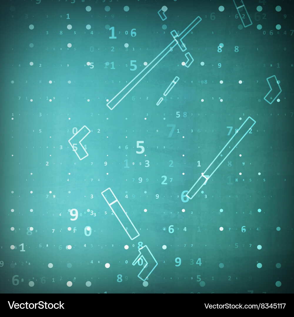 Digital code background Vector Image