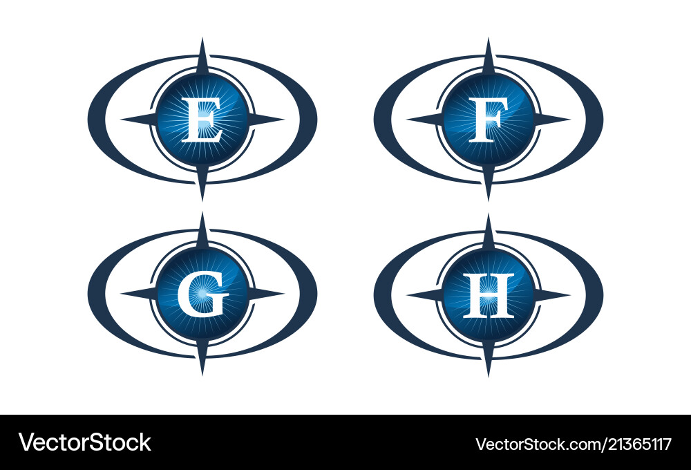 Insights guide template set Vector Image