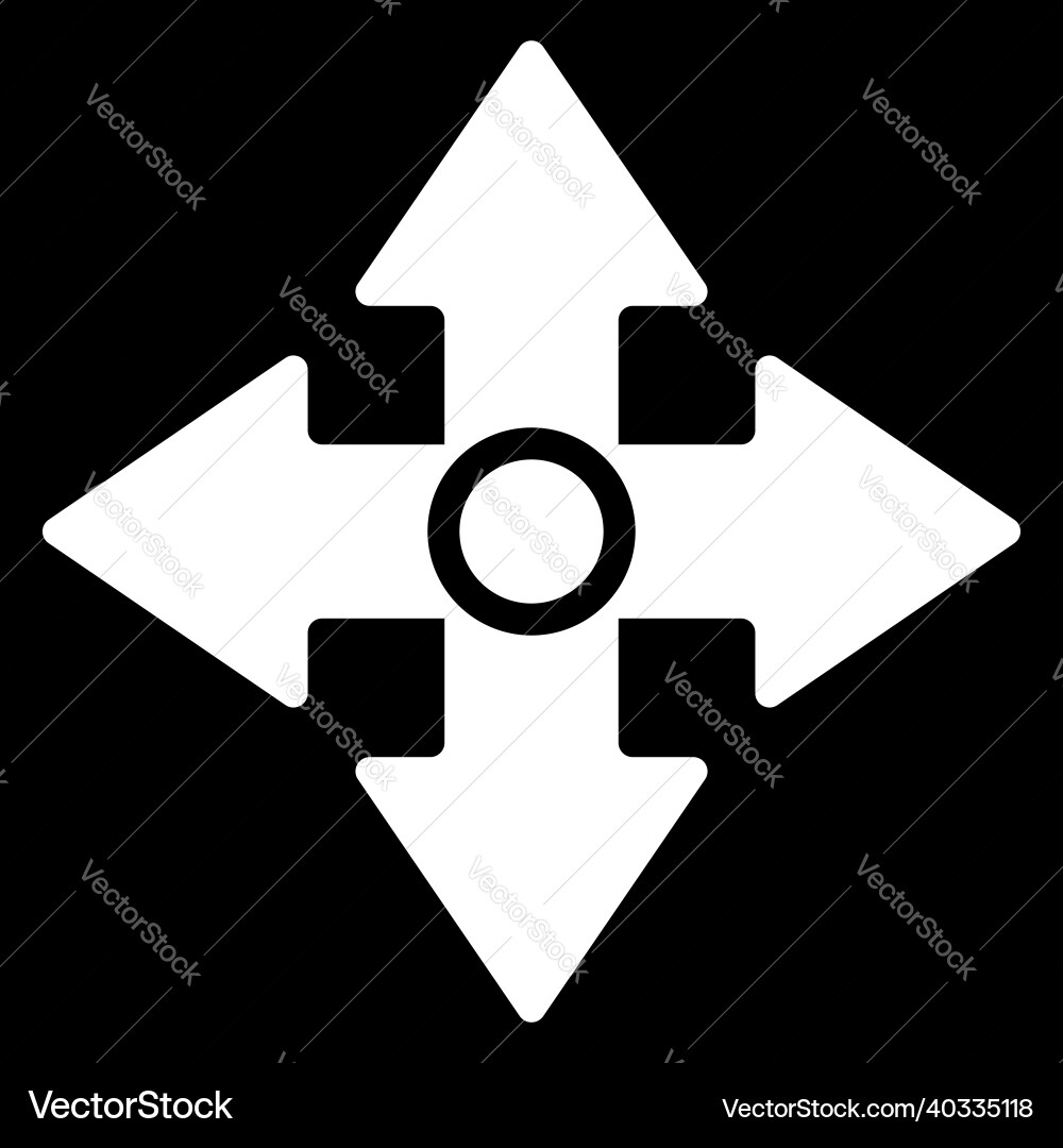 4-way arrows pointers cursors shapes 4-way arrows pointers cursors shapes Vector Image