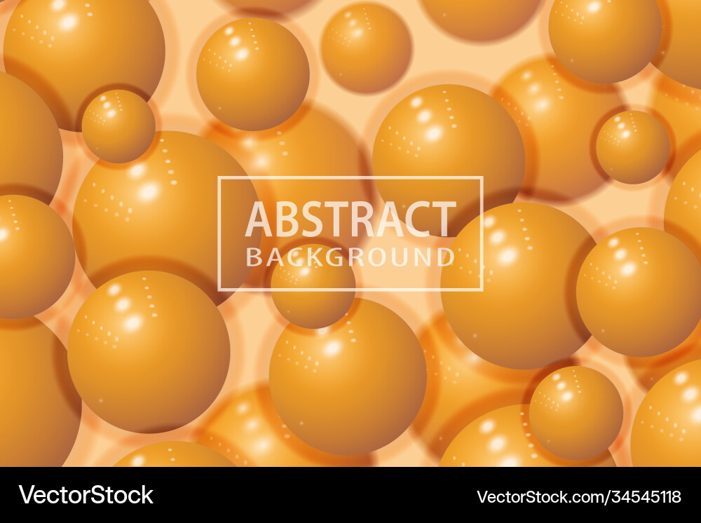 Abstract background with realistic 3d sphere Abstract background with realistic 3d sphere Vector Image