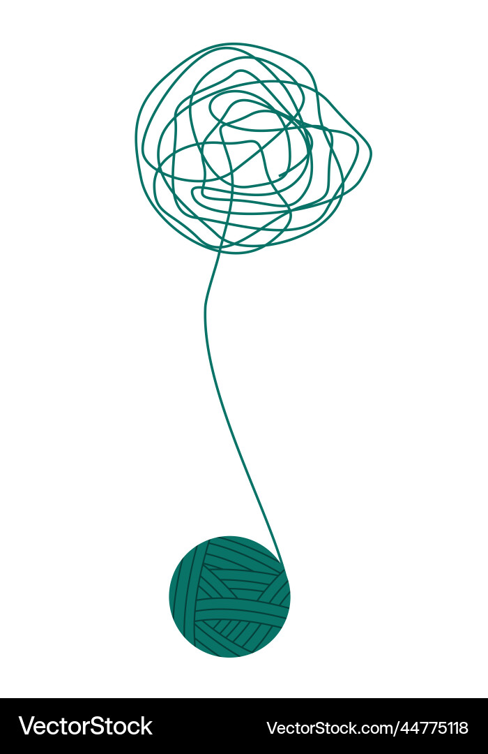 Abstract image of putting thoughts in order Abstract image of putting thoughts in order Vector Image
