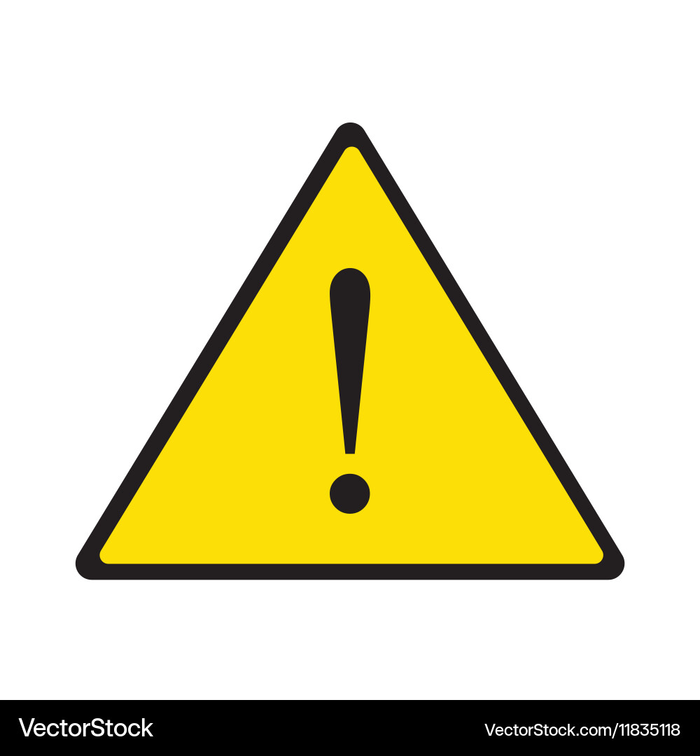 Caution Triangle Warning Sign Royalty Free Vector Image