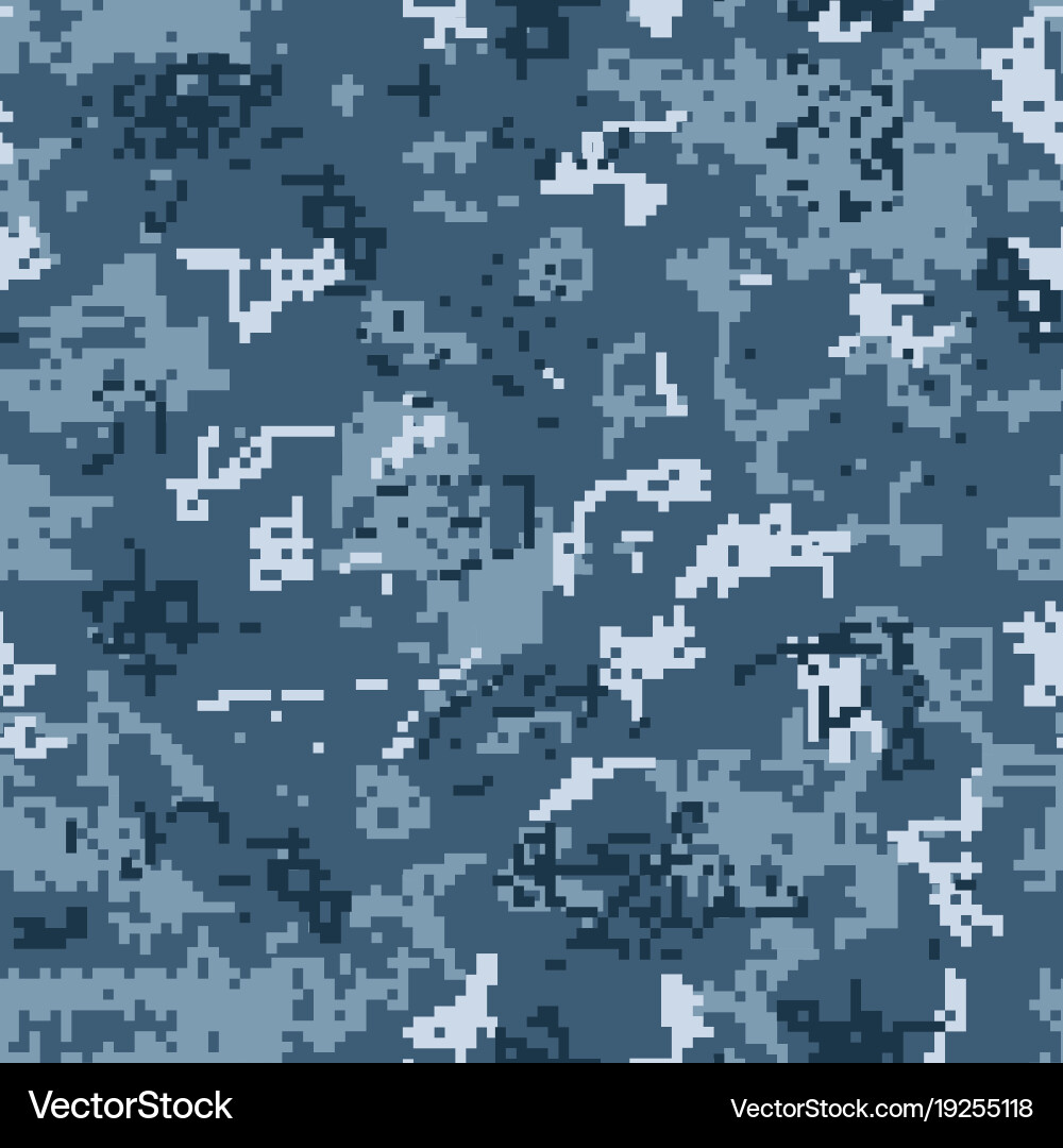 Digital Camo Pixel Pattern vector image